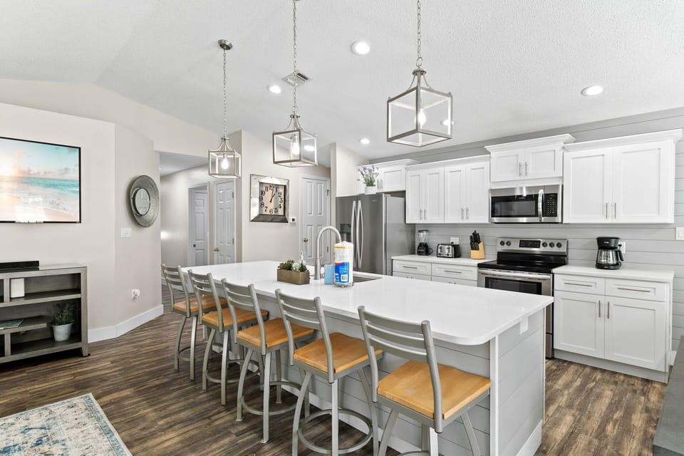 Plenty of counter space for preparing meals.