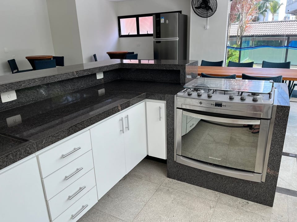 Apartment | Private kitchen | Full-size fridge, microwave, blender, toaster oven