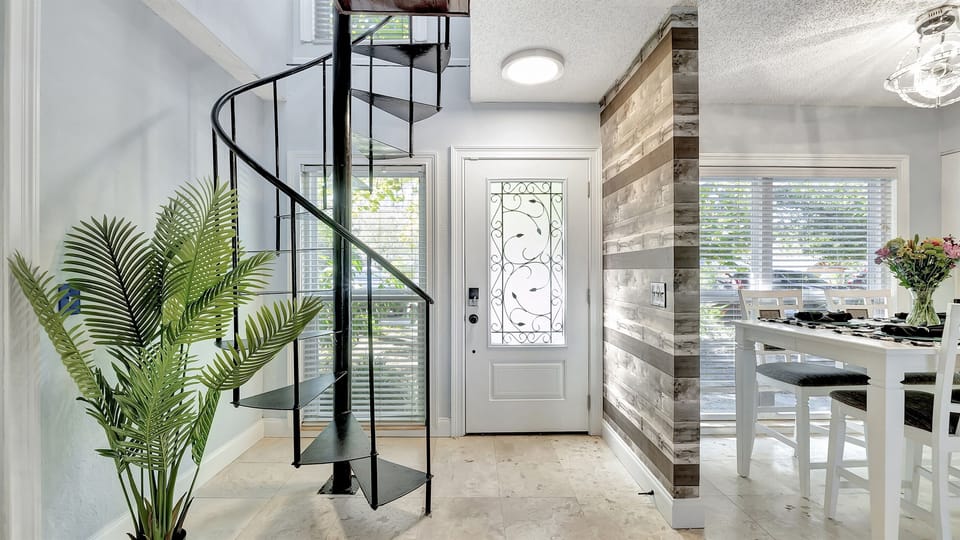 The entrance of the home.