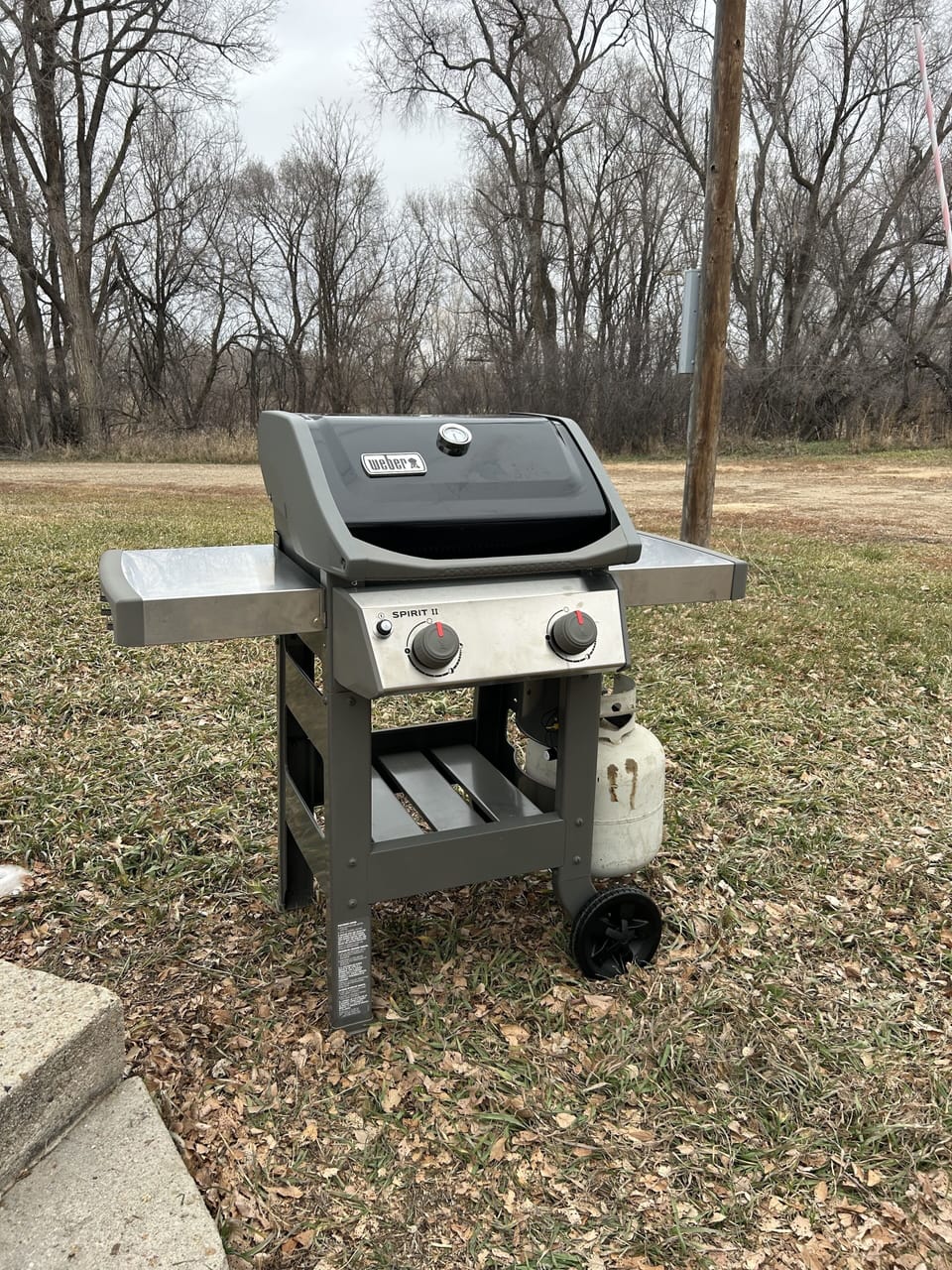 New outdoor grill. 