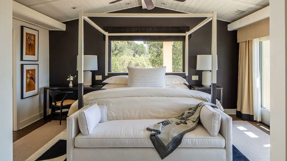 Egyptian cotton sheets, premium bedding, down comforters, free minibar