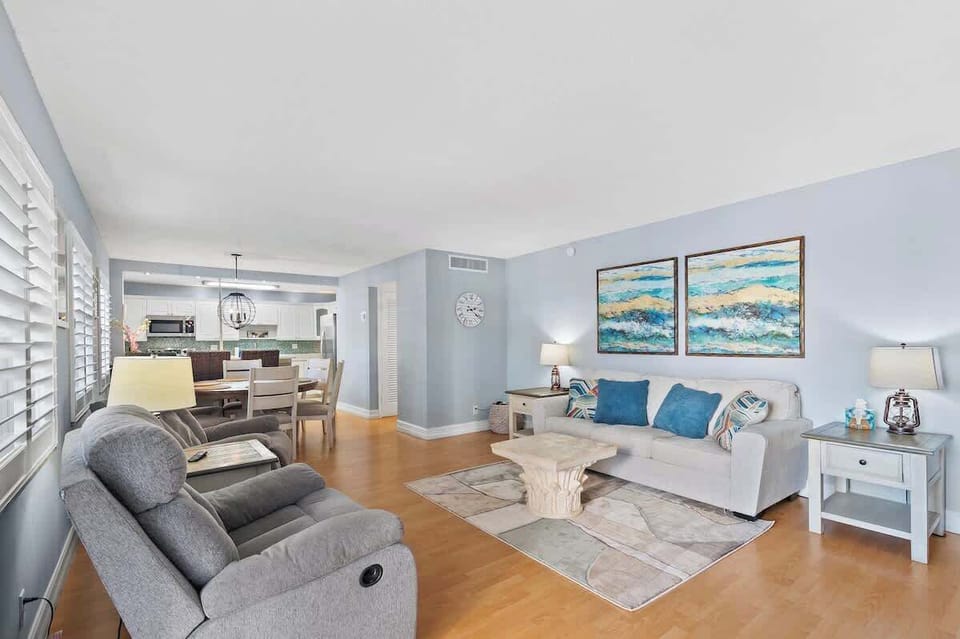 Alternate view of the sunlit living space.