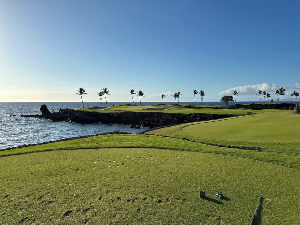 Hole 15 on the Mauna Lani South Course