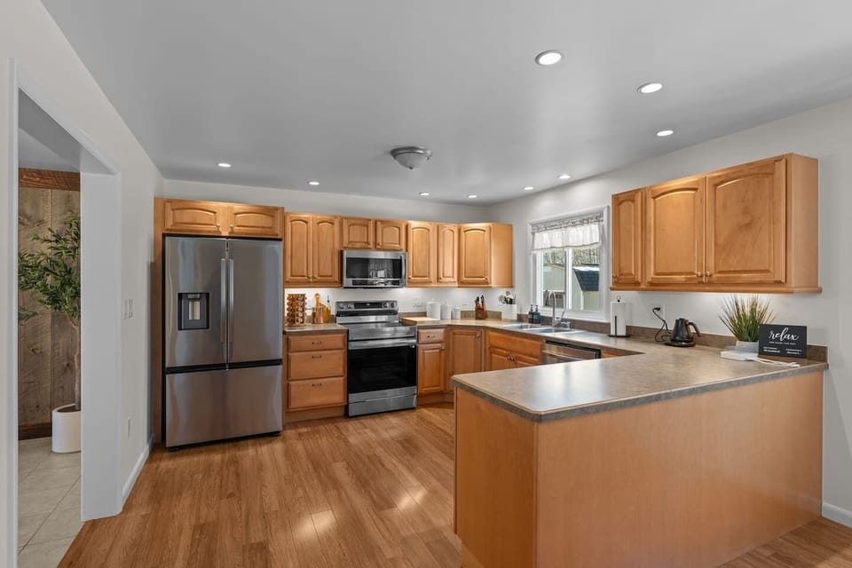 Fully stocked kitchen with everything you need for the perfect meal.