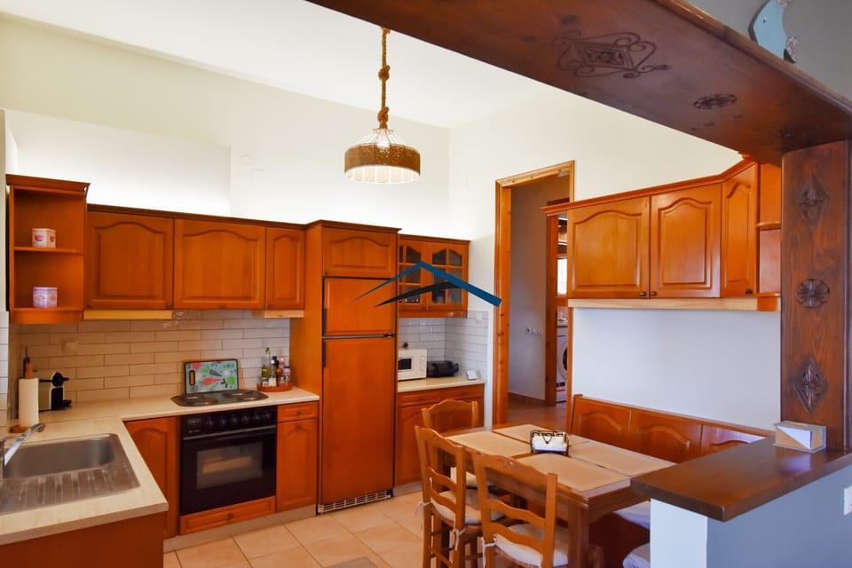 The kitchen with a breakfast area