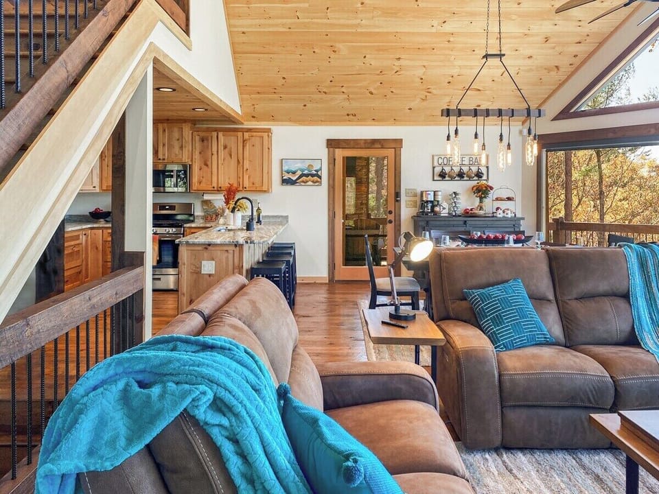and lots of cozy seating space.