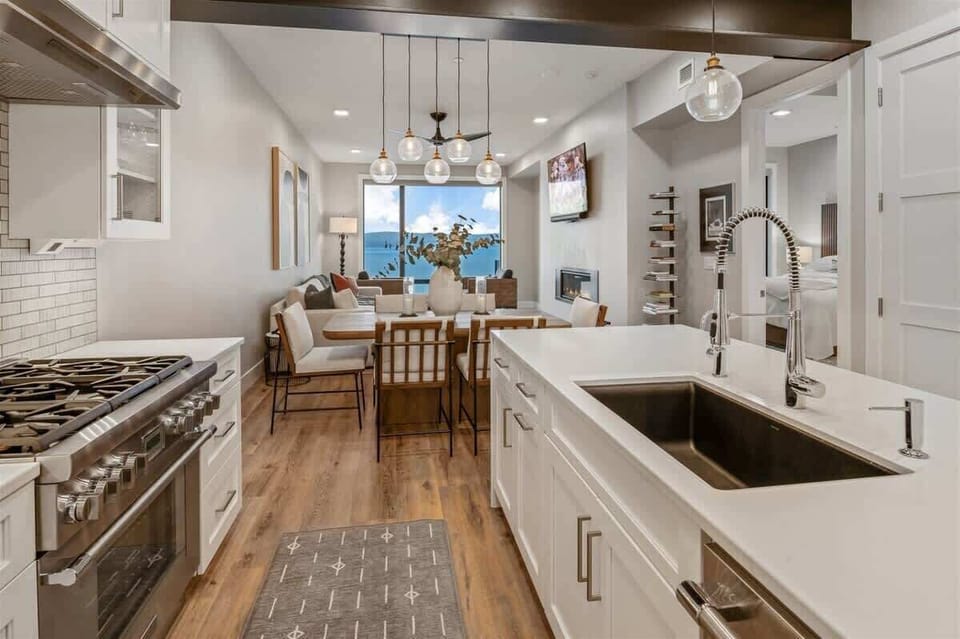 Kitchen is fully appointed