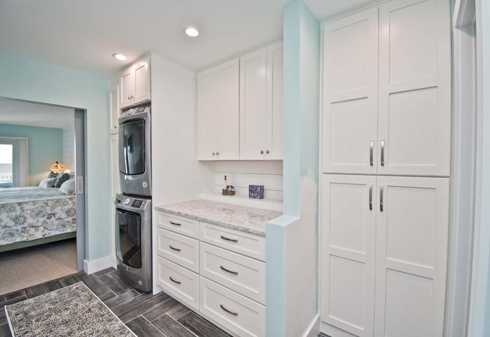 Master Bath has Lots of Cabinet Space