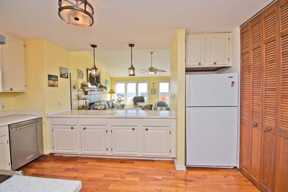 Kitchen has Ocean Views