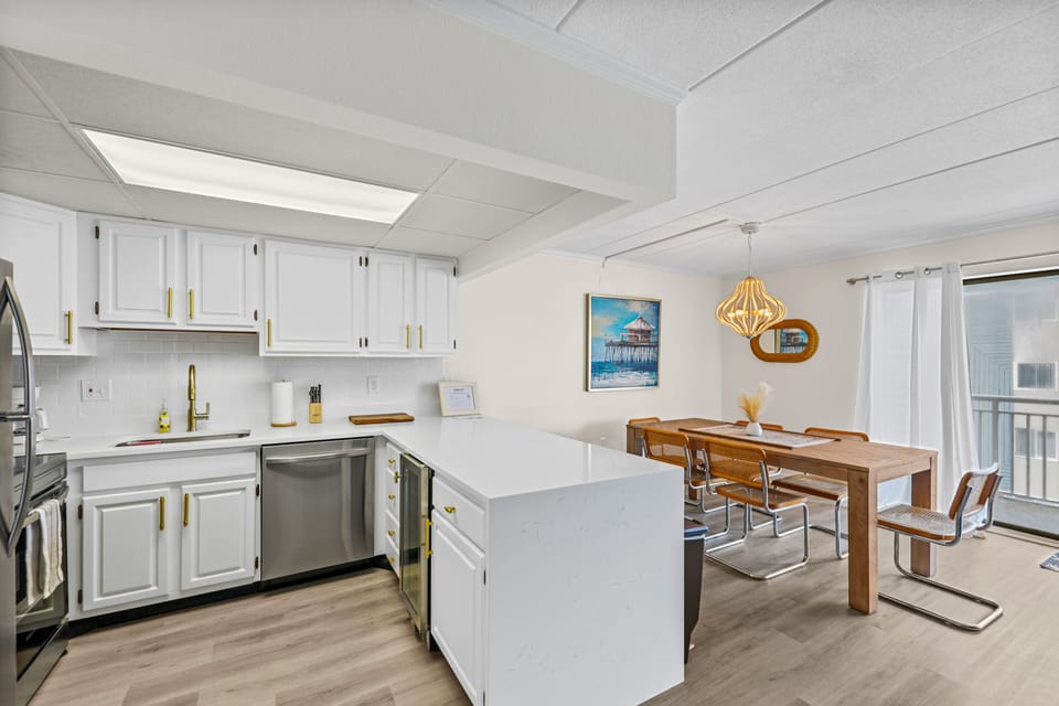 Stainless appliances including a dishwasher because who wants to wash dishes?