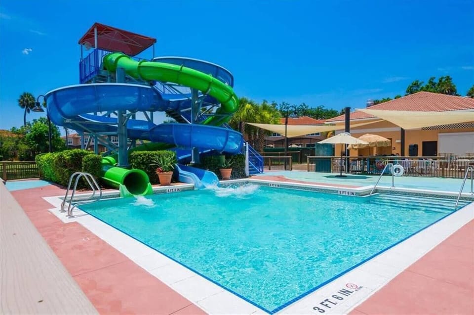 Have fun at the water slides! 