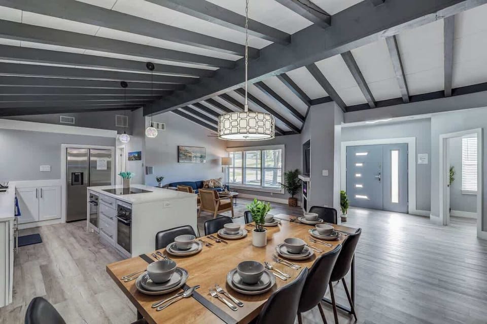 Enjoy a meal at your brand new dining room table with beautiful dish ware!