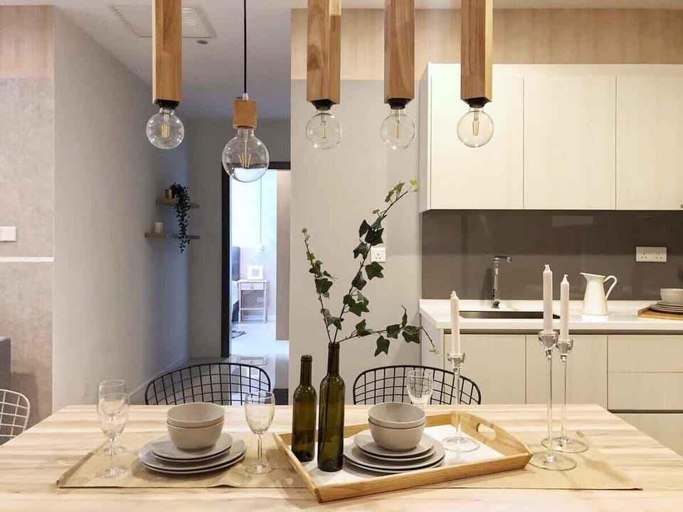 A modern interior.