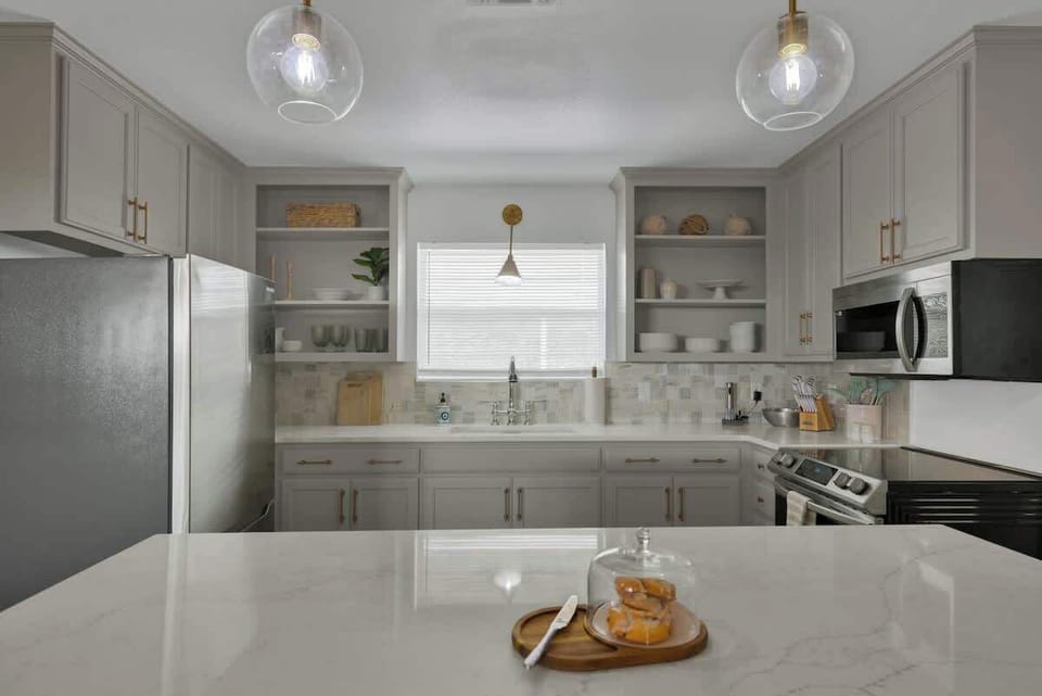 House, Multiple Beds, Pool Access, Garden View (113 + 147 Weitz Rd) | Private kitchen | Coffee/tea maker