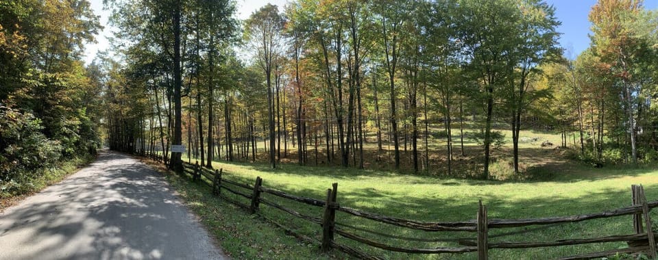 Pastoral view of Braeloch Road at entrance; very private and very exclusive