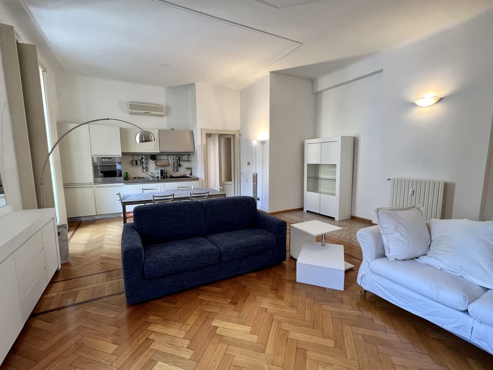 living room with sofa bed