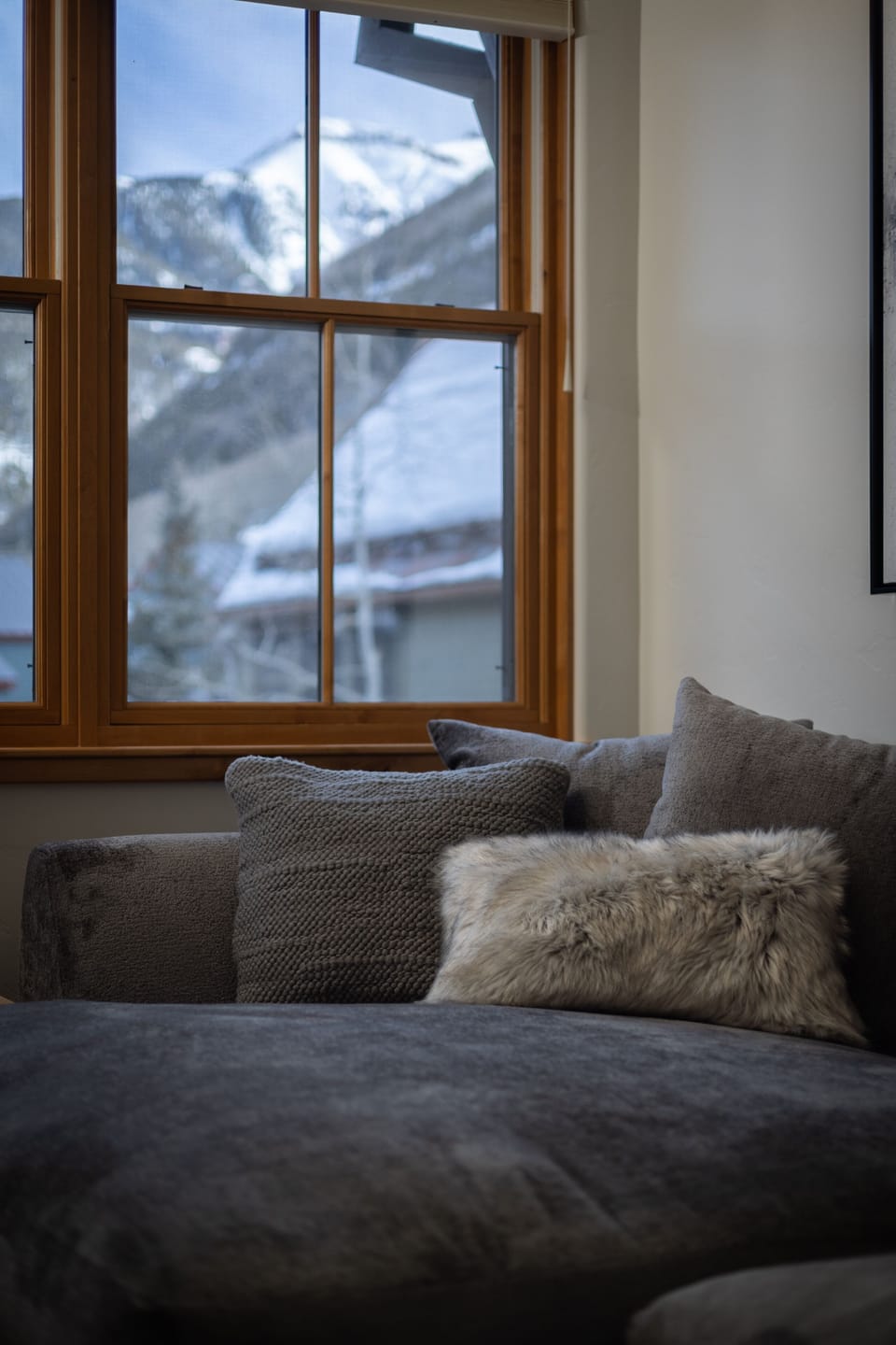 Mountain views from couch