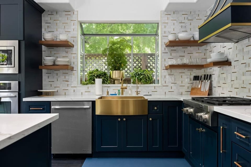 Kitchen with high end finishes