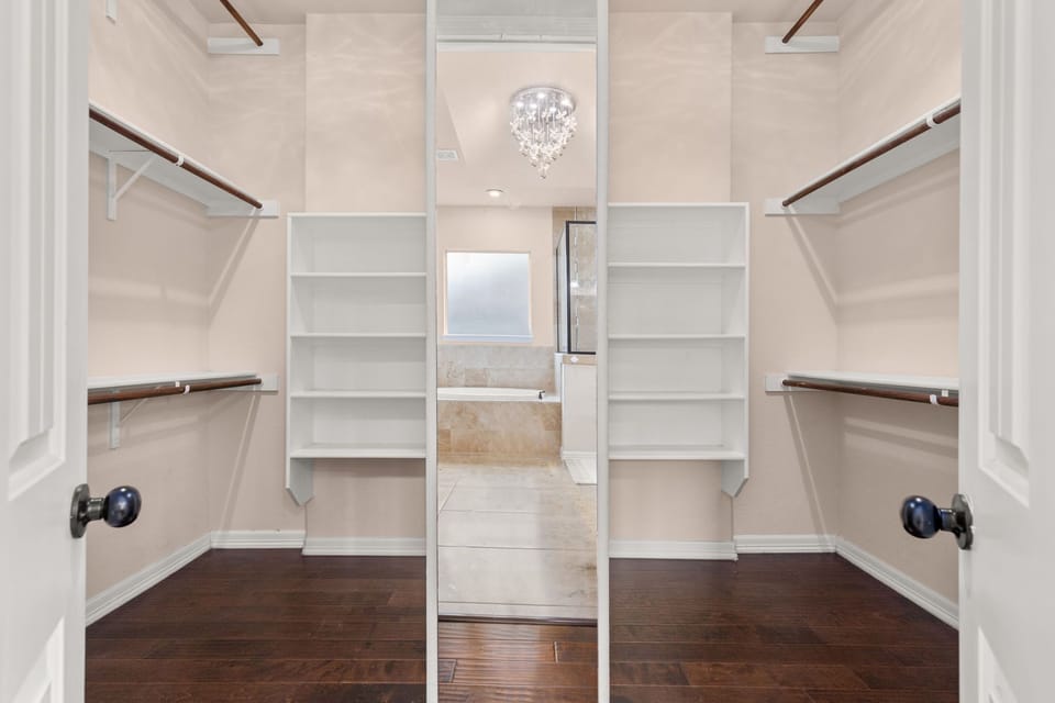 A spacious storage area