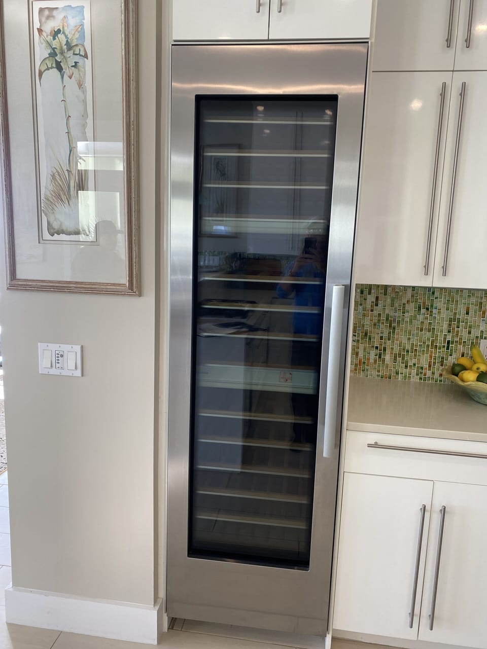 Climate controlled wine rack to assure your beloved wines  ready to enjoy!