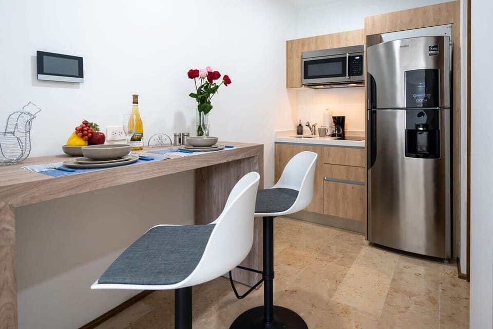 Where you can dine or work on your laptop if needed