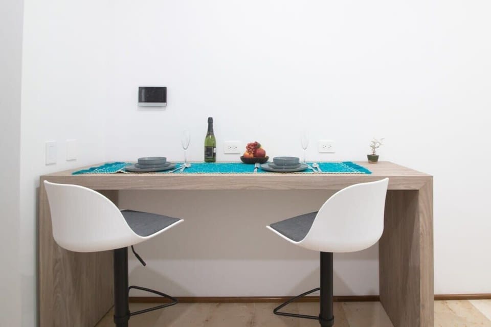 A two-seater dining bar