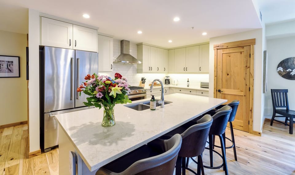 Large kitchen island with seating for 4