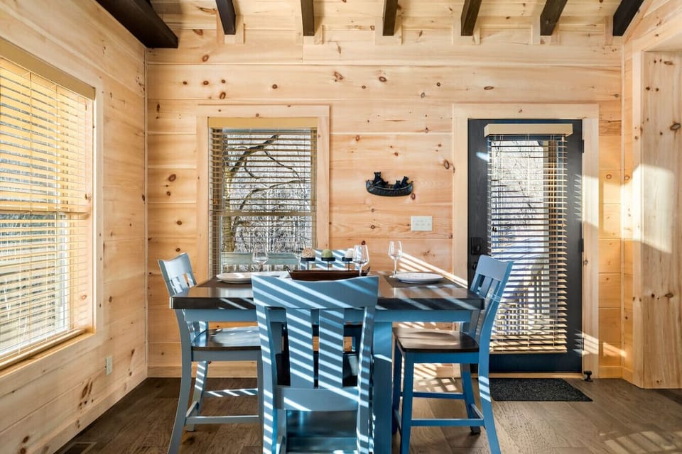 Cheery dining room area