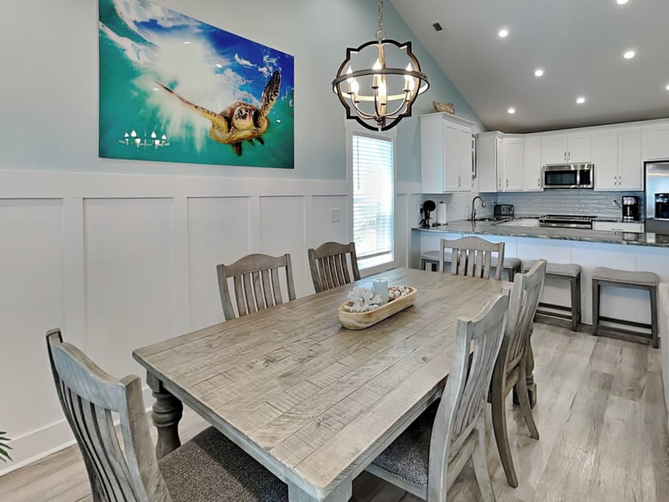 Dining Table Connecting to the Kitchen