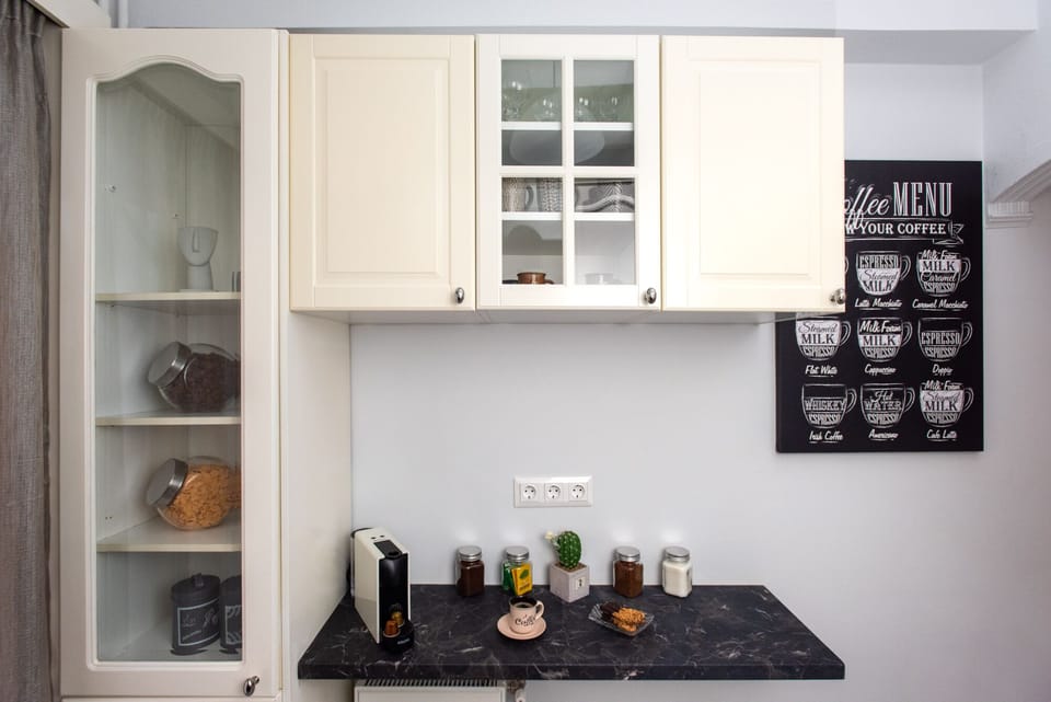 Family Apartment, 2 Bedrooms, Non Smoking, City View | Private kitchen | Full-size fridge, microwave, oven, stovetop