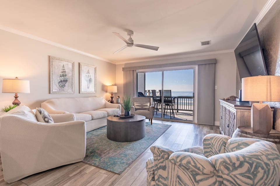 Gulf front living room
