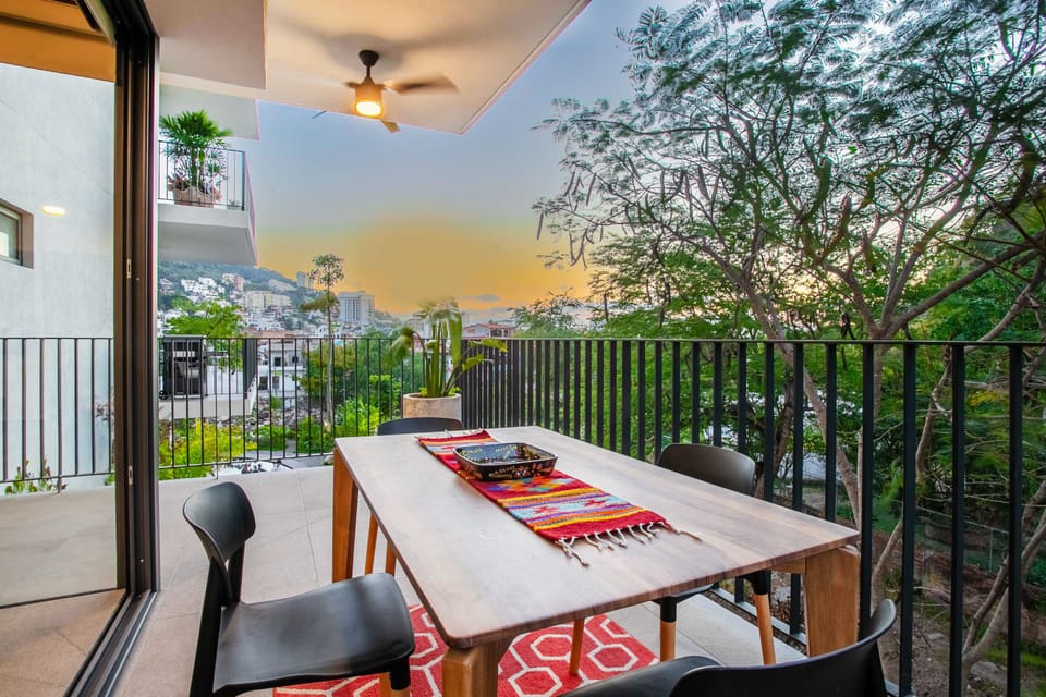 Breathtaking view from the private balcony