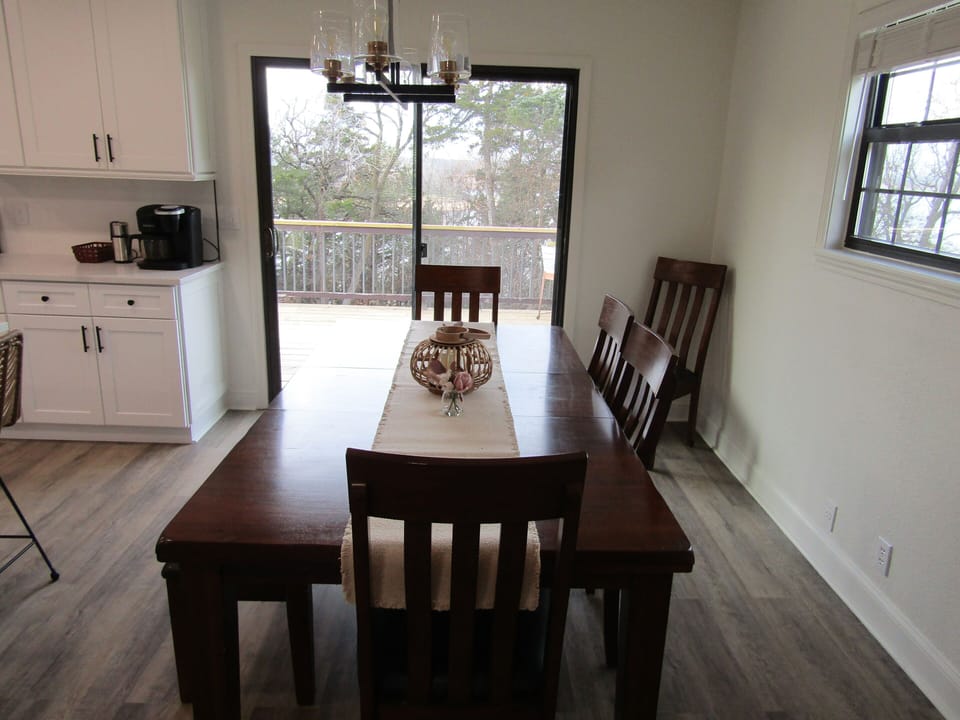Dining room table - seats 8
