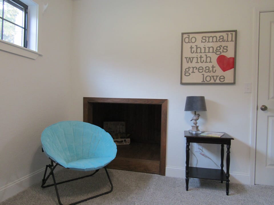 Kids bedroom hiding space, complete with books, games and other treasures.
