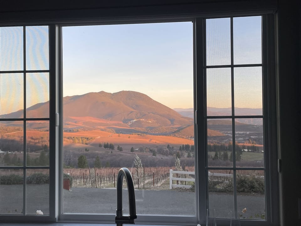 Mt Konocti view from Kitchen