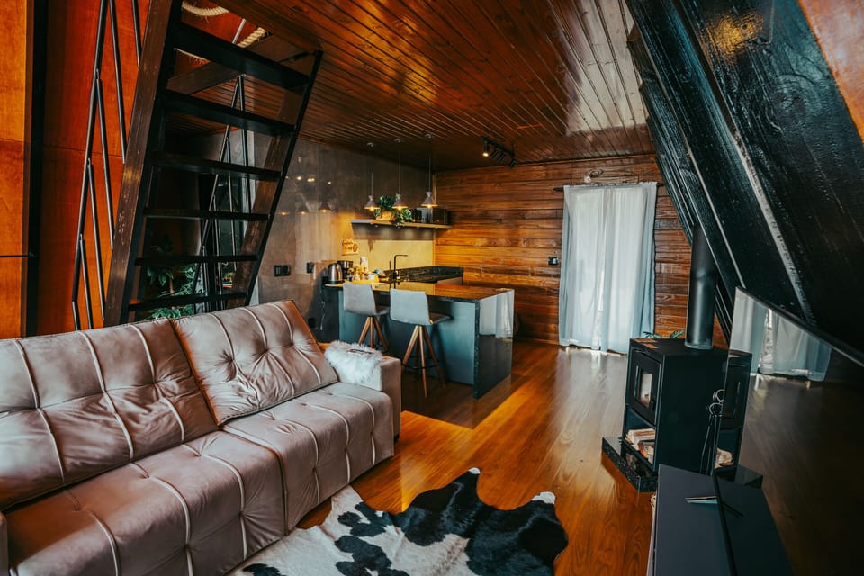Cabin, 1 Queen Bed, Non Smoking, Jetted Tub | Mountain view
