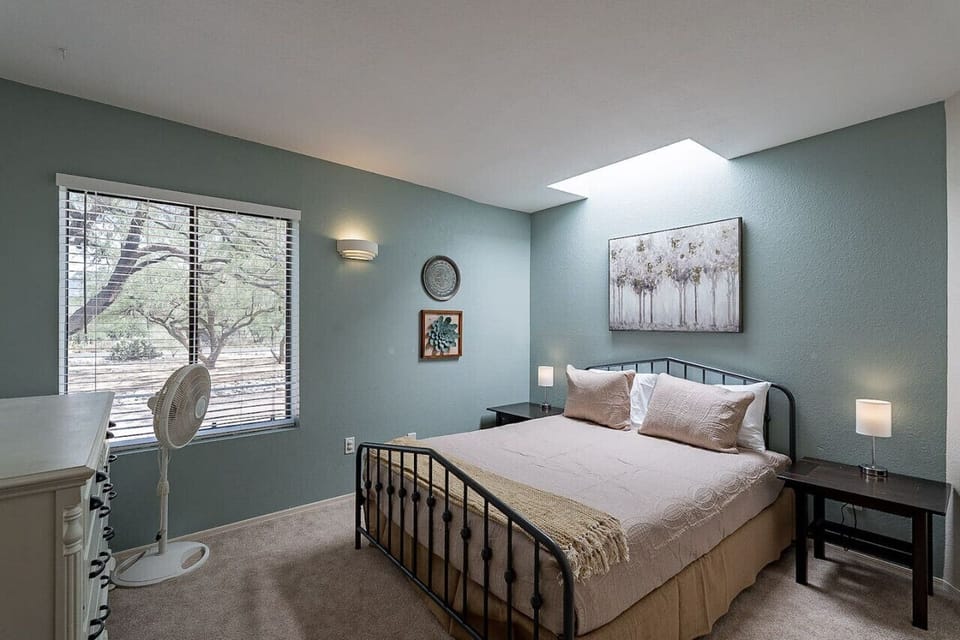 Bedroom 3 with queen bed, closet, and dresser