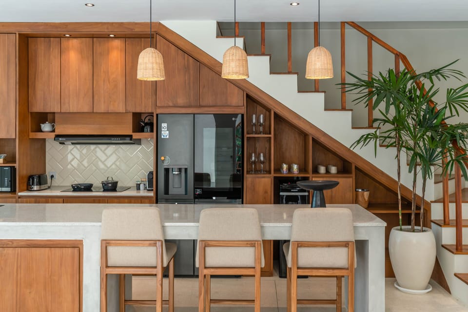 Design Villa, 3 Bedrooms, Private Pool | Private kitchen | Fridge, microwave, stovetop, electric kettle