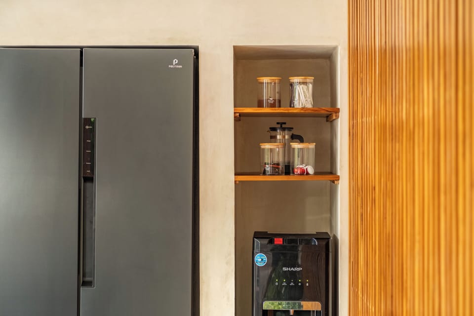 Villa, 2 Bedrooms | Private kitchen | Fridge, microwave, stovetop, coffee/tea maker