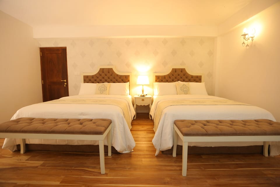 Family Quadruple Room, Accessible, Garden View | Premium bedding, desk, laptop workspace, free WiFi