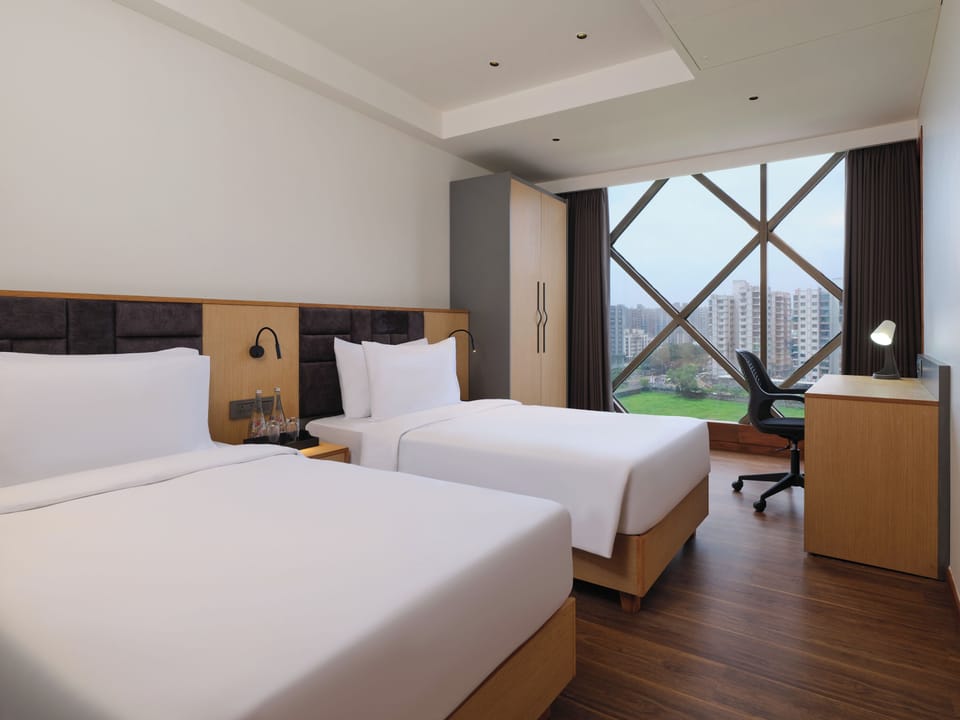 One Bedroom Suite Twin | Premium bedding, in-room safe, desk, laptop workspace