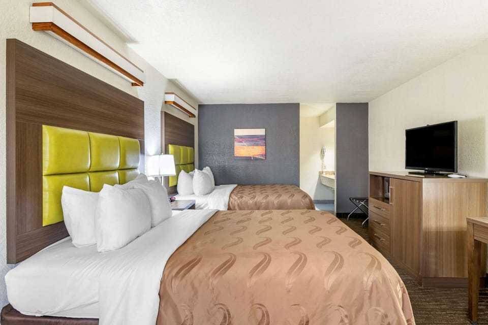 Standard Room, 2 Queen Beds, Non Smoking | Desk, iron/ironing board, rollaway beds, free WiFi