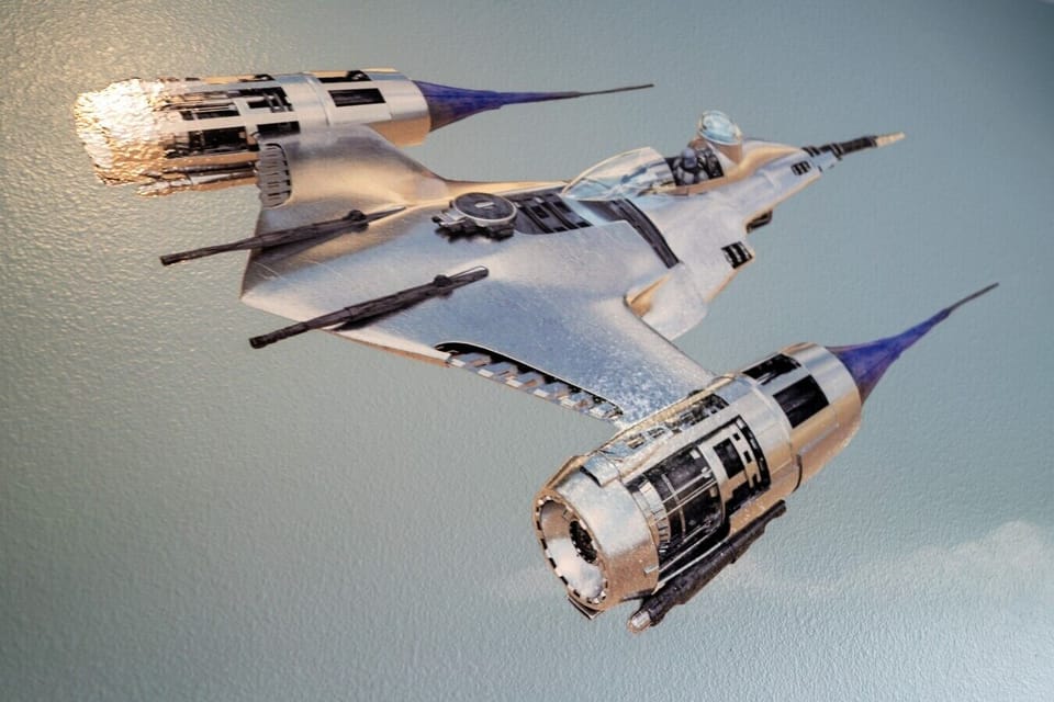 Galactic aircraft mural