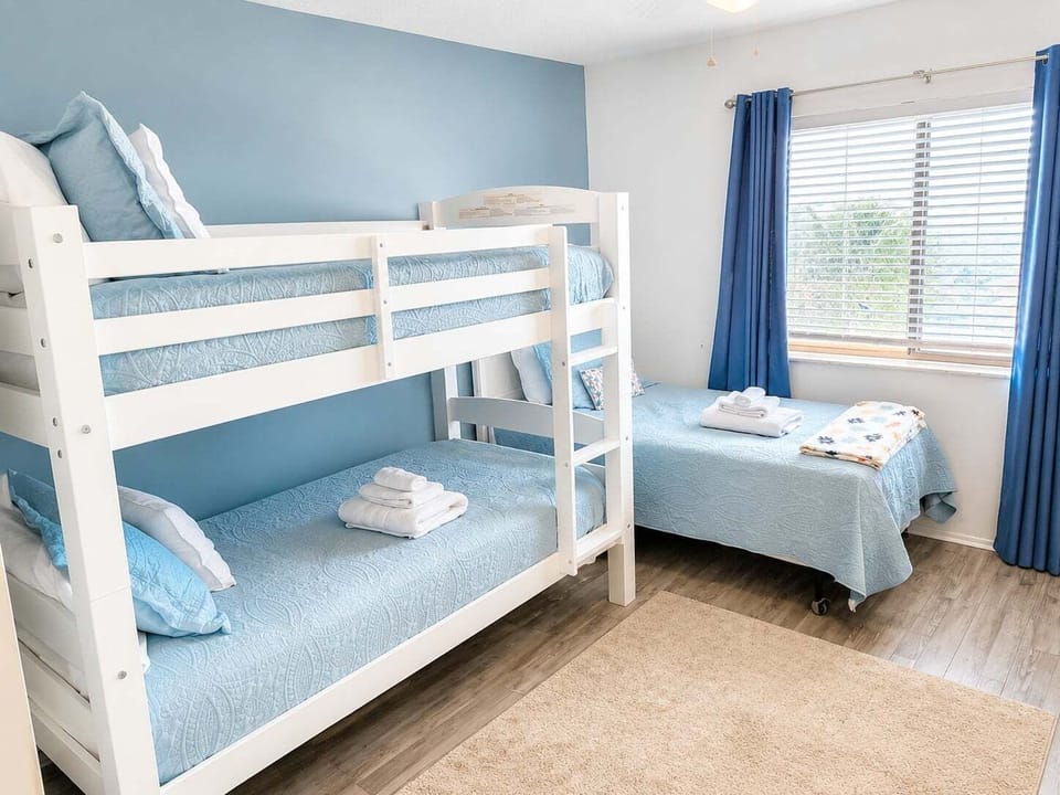 Guest Bedroom #2 with 3 twin beds