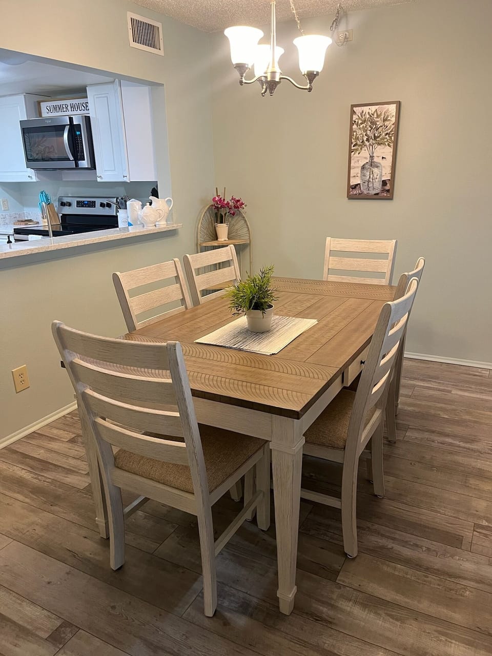 Dining room table for six