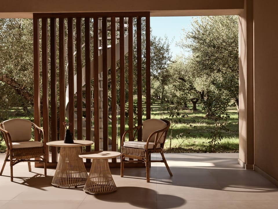 The perfect spot for an evening glass of wine. 