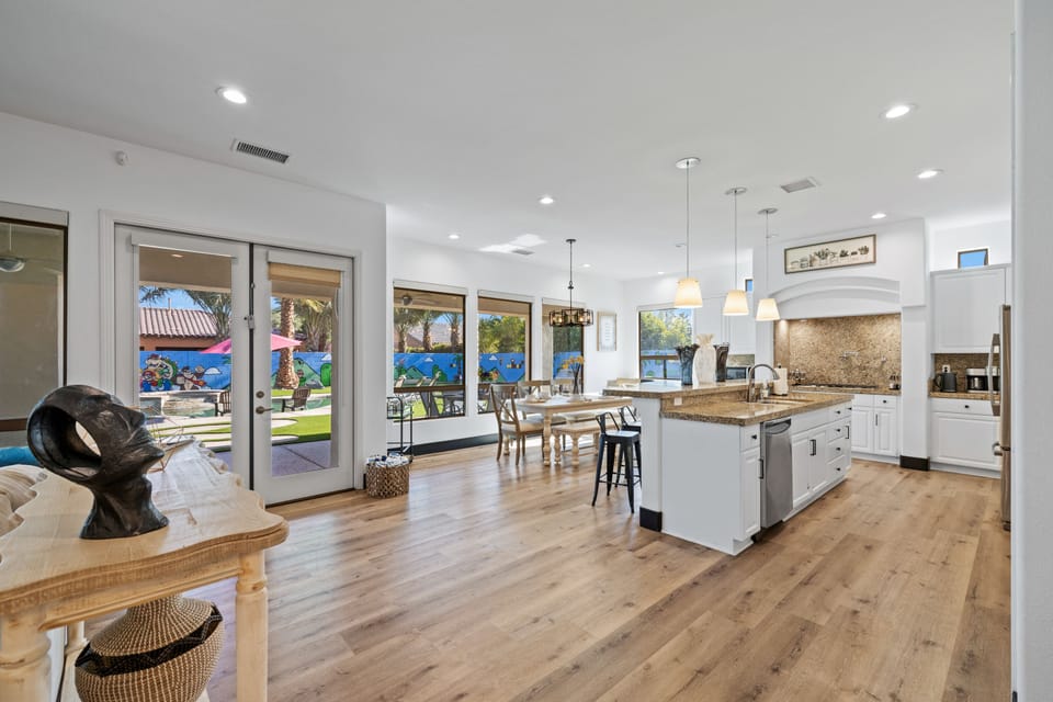 Villa | Living area | 65-inch Smart TV with satellite channels, fireplace, Netflix