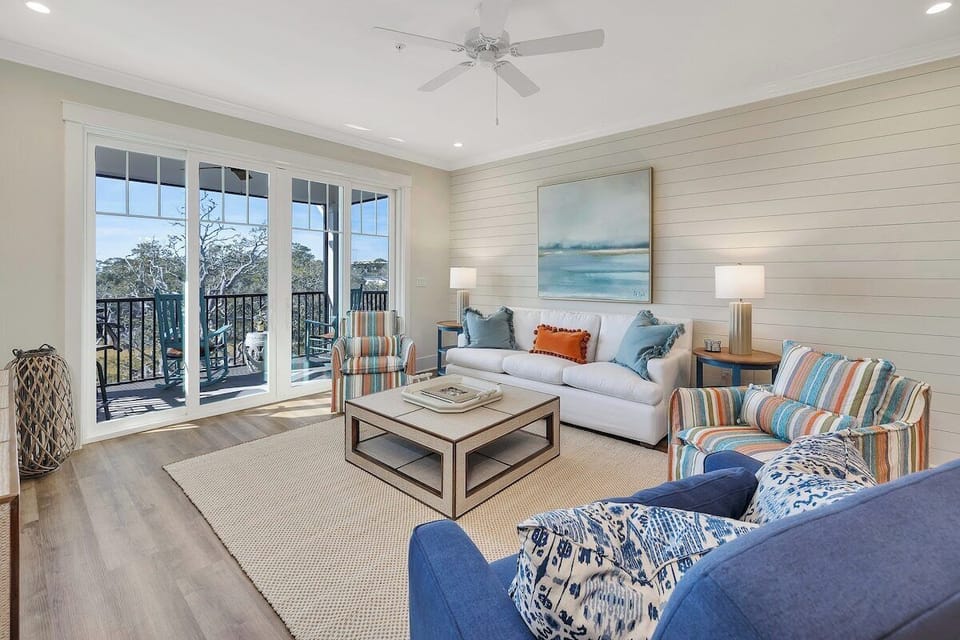 The Moorings #35 - Living Area with Private Balcony