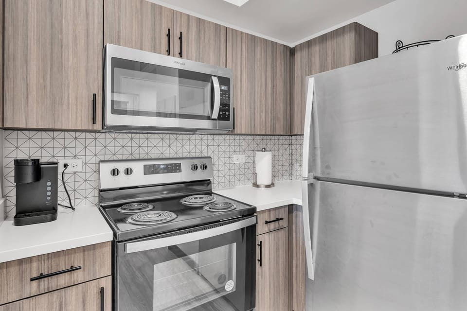 Keurig pod coffee maker & essentials provided for your stay!