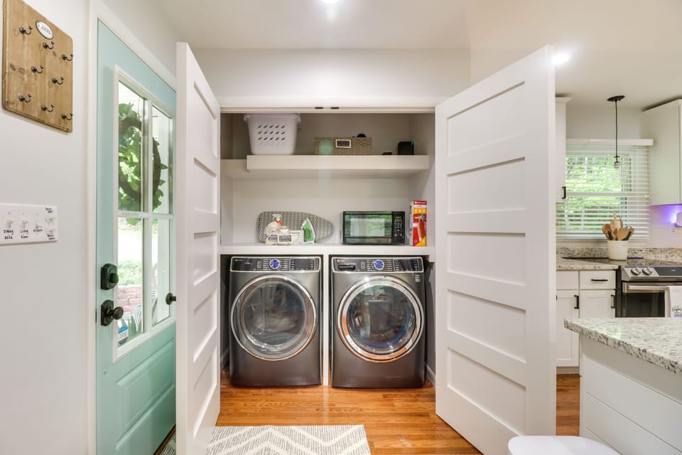 High capacity washer and dryer
